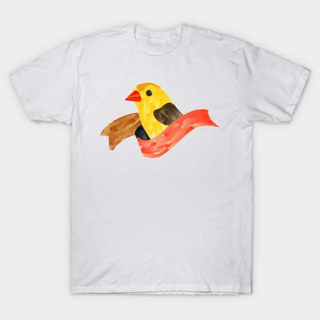 Bird T-Shirt by Toogoo